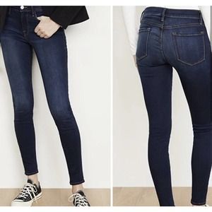 FRAME Le Skinny de Jeanne Jeans Wellington Wash LSJ132 Size 28